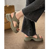 厚底サンダル レディース クロスベルト | Miniministore | 詳細画像6
