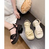 ストラップサンダル レディース 太ヒール | Miniministore | 詳細画像11 