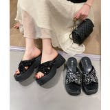 厚底サンダル ミュールサンダル 夏 美脚 | Miniministore | 詳細画像7 