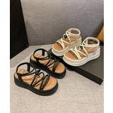 厚底 ストラップサンダル 美脚 夏靴 | Miniministore | 詳細画像1 