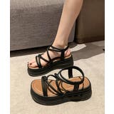 厚底 ストラップサンダル 美脚 夏靴 | Miniministore | 詳細画像3 