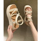 厚底 ストラップサンダル 美脚 夏靴 | Miniministore | 詳細画像9 