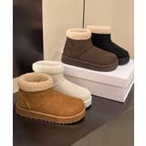 ムートンブーツ 厚底無地 ショートブーツ | Miniministore | 詳細画像18 