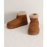 ムートンブーツ 厚底無地 ショートブーツ | Miniministore | 詳細画像22 