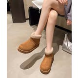 ムートンブーツ 厚底無地 ショートブーツ | Miniministore | 詳細画像3 