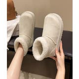 ムートンブーツ 厚底無地 ショートブーツ | Miniministore | 詳細画像5 