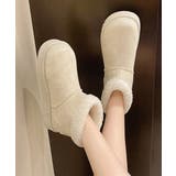 ムートンブーツ 厚底無地 ショートブーツ | Miniministore | 詳細画像7 