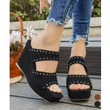 ウエッジソール 厚底サンダル 美脚 夏靴 | Miniministore | 詳細画像1 