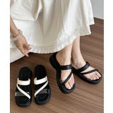 ストラップサンダル 異素材 レディース夏 | Miniministore | 詳細画像1