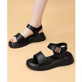厚底 ベルクロサンダル 美脚 韓国風夏靴 | Miniministore | 詳細画像11