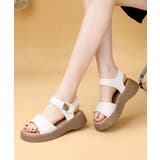 厚底 ベルクロサンダル 美脚 韓国風夏靴 | Miniministore | 詳細画像5