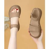 厚底 ベルクロサンダル 美脚 韓国風夏靴 | Miniministore | 詳細画像7