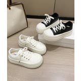 厚底スニーカー レースアップ靴 美脚脚長 | Miniministore | 詳細画像12