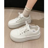 厚底スニーカー レースアップ靴 美脚脚長 | Miniministore | 詳細画像2