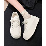 厚底スニーカー レースアップ靴 美脚脚長 | Miniministore | 詳細画像6