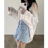肩出しニット レディース Vネック | Miniministore | 詳細画像11