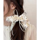 リボンヘアゴム ドット柄シュシュ 韓国風 | Miniministore | 詳細画像2
