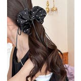 リボンヘアゴム ドット柄シュシュ 韓国風 | Miniministore | 詳細画像8