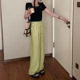 リラックス ロングパンツ 綿麻パンツ薄手 | Miniministore | 詳細画像12 