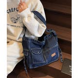 デニム ショルダーバッグ A4 大容量 | Miniministore | 詳細画像8 