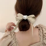 光沢シュシュ ヘアゴム ハート リボン | Miniministore | 詳細画像5 