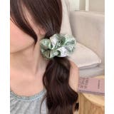 シュシュ マーブル柄 ボリュームヘアゴム | Miniministore | 詳細画像6 