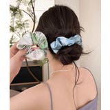 シュシュ マーブル柄 ボリュームヘアゴム | Miniministore | 詳細画像7 