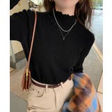 ニットソー 長袖 プチハイネック 韓国風 | Miniministore | 詳細画像5 