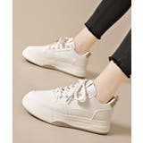 バイカラー厚底スニーカー 白 ベーシック | Miniministore | 詳細画像9 
