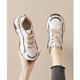 厚底配色スニーカー 美脚ダッドスニーカー | Miniministore | 詳細画像12