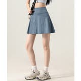 インナーパンツ付き デニム風ミニスカート | Miniministore | 詳細画像3