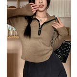 ニットトップス ファスナー付き 無地 | Miniministore | 詳細画像13