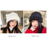 ふわふわニット帽子 レディース 冬 2色 | Miniministore | 詳細画像2 