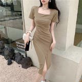 ワンピース 半袖 アシンメトリー タイト | Miniministore | 詳細画像10