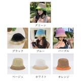 麦わら帽子 配色ストローハット 小顔韓国 | Miniministore | 詳細画像2