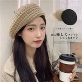 ベレー帽 レディース ニット帽子 3色 | Miniministore | 詳細画像1