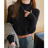 ニットトップス 裏起毛 ハイネック 厚手 | Miniministore | 詳細画像2 