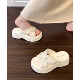 厚底サンダル クロスベルト レディース | Miniministore | 詳細画像11 
