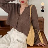 ショート丈ニット カーディガン トップス | Miniministore | 詳細画像1