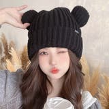 くま耳ニット帽 レディース帽子 韓国風 | Miniministore | 詳細画像6