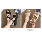厚底サンダル ストラップ 美脚 韓国 夏 | Miniministore | 詳細画像2