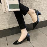 太ヒールパンプス 通勤 PUスエード | Miniministore | 詳細画像6
