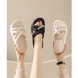 厚底サンダル ラインストーン レディース | Miniministore | 詳細画像11 