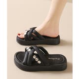 厚底サンダル ラインストーン レディース | Miniministore | 詳細画像5 