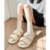 スリッパサンダル レディース ギャザー | Miniministore | 詳細画像13 
