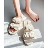 スリッパサンダル レディース ギャザー | Miniministore | 詳細画像14 