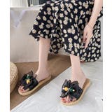 リボンサンダル レディース スリッパ | Miniministore | 詳細画像12 