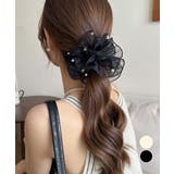 透け感シュシュ パール 韓国風 ヘアゴム | Miniministore | 詳細画像1