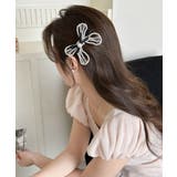 シュシュ クリップ パール 蝶結び | Miniministore | 詳細画像7 