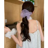 パール付きシュシュ 透け感ヘアゴム | Miniministore | 詳細画像14 